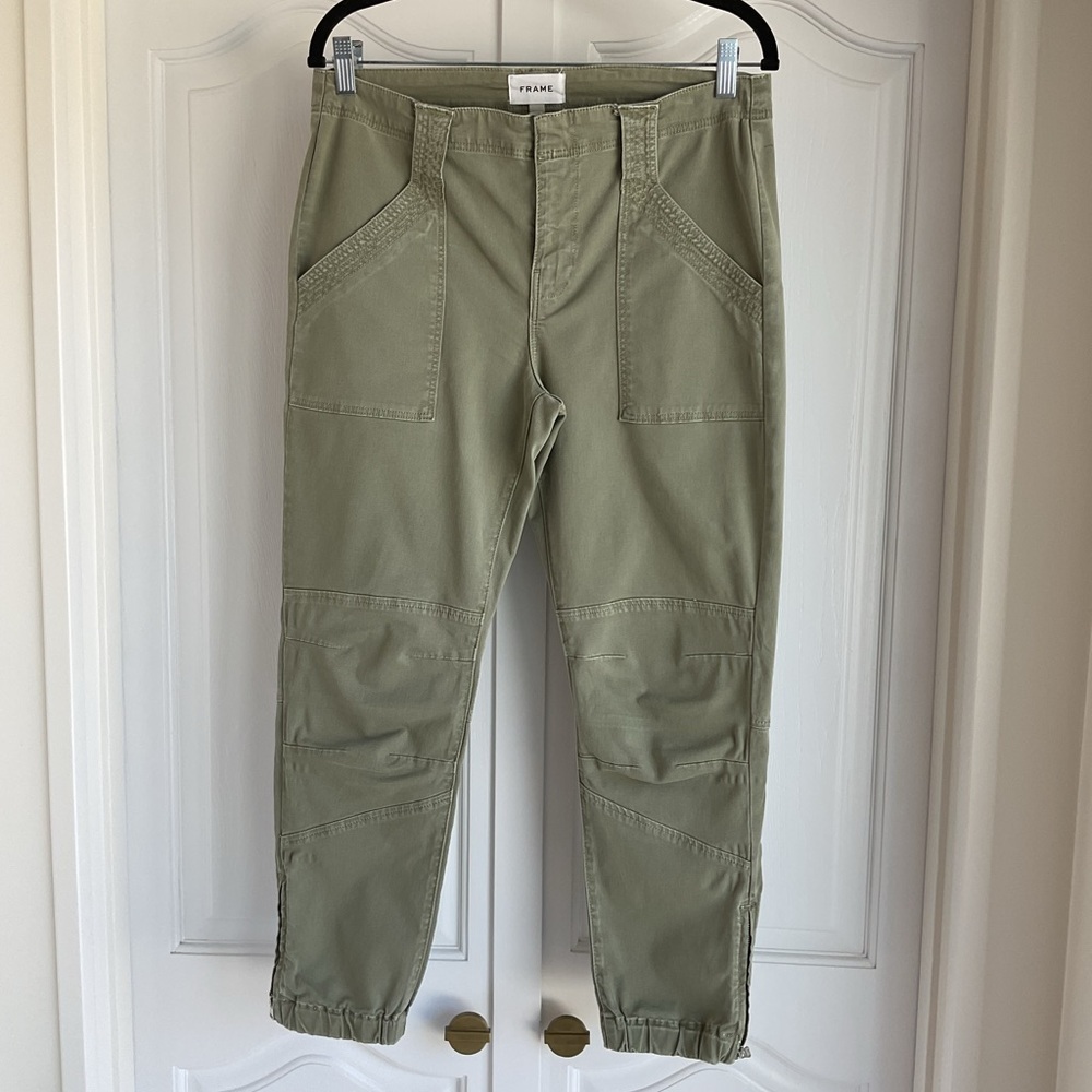 FRAME Denim women’s Trapunto Moto Pants - Picture 2 of 10